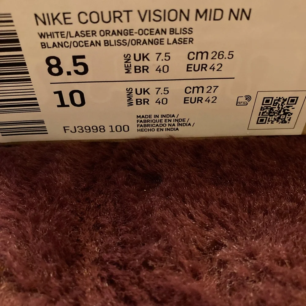 Nike Court Vision Mid NN. Men Size 8.5 - Picture 6 of 10